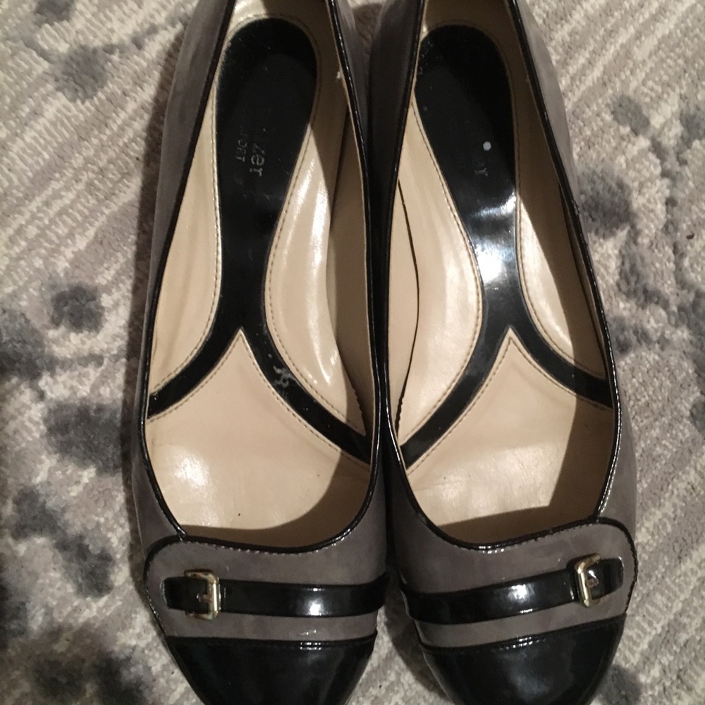 Grey an black shoes